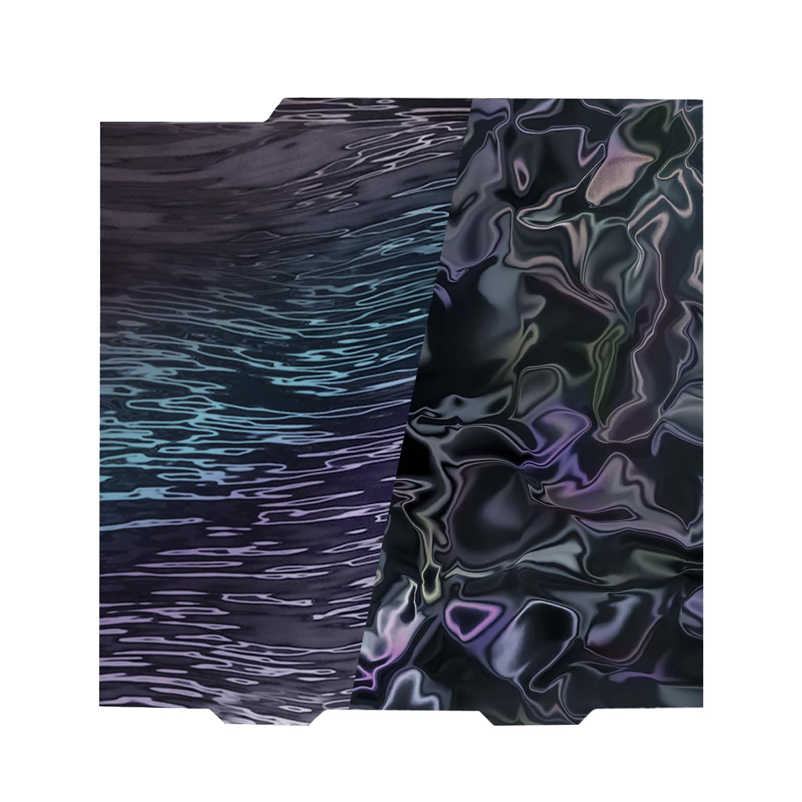 IdeaFormer IR3 Smooth PER Effect Build Plate for Bambu Lab A1 Mini 184x184mm, PER Water Ripples+Wood Grain Spring Steel Sheet for Bambu Lab A1 Mini 3D