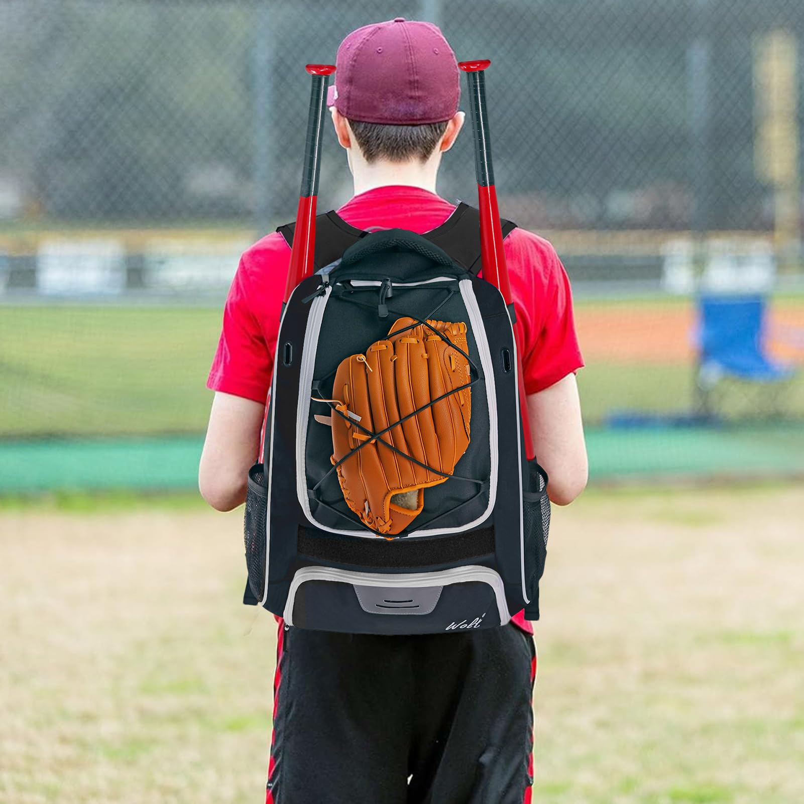 Genérico Mochila de béisbol - Bolsa de Equipo Juvenil, Sports Bat Bather
