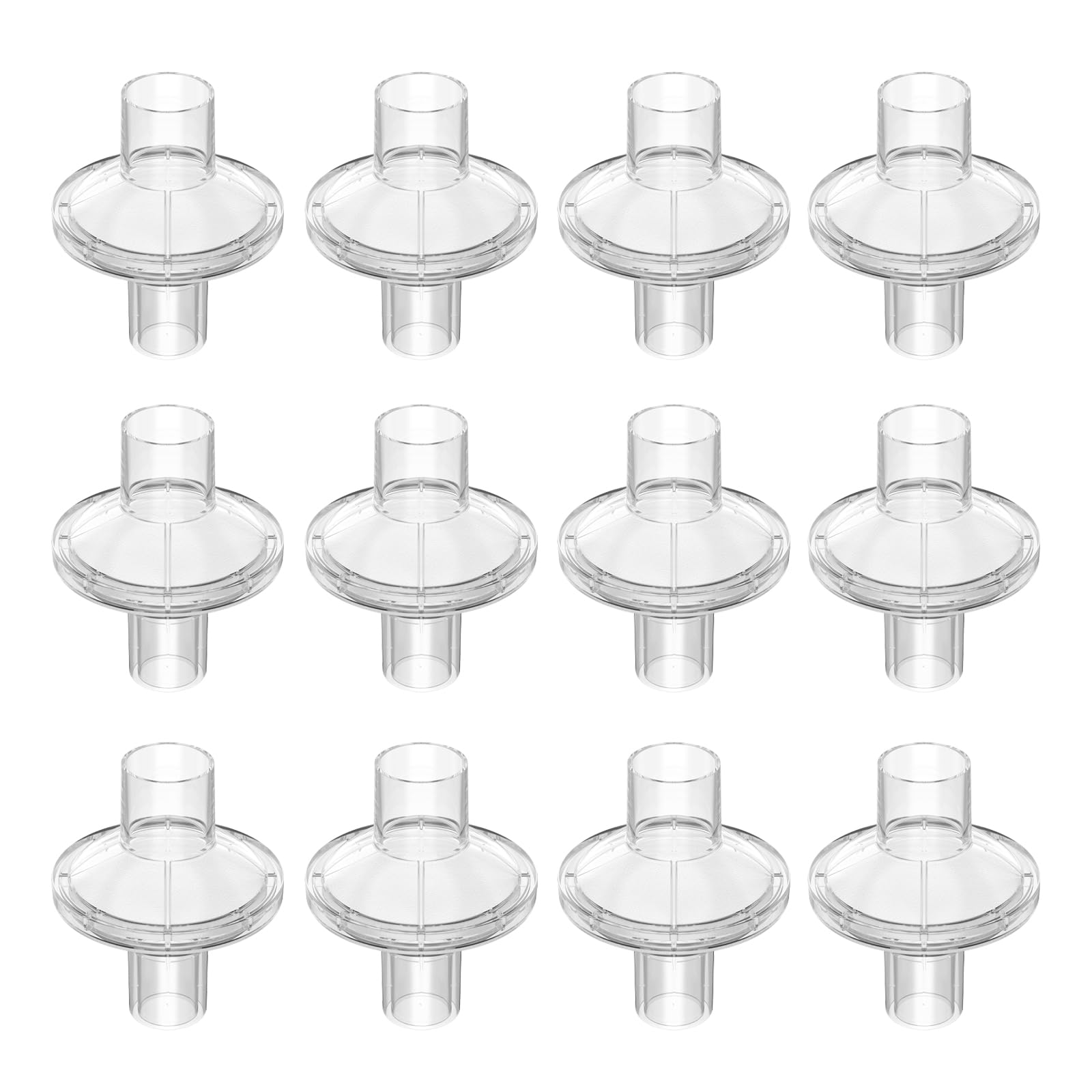 12-Pack CPAP Filters, Universal CPAP Inline Filter for CPAP and BiPAP Machines, Compatible with ResMed & Dreamstation Size 22mm & 25mm CPAP Tube, CPAP Supplies