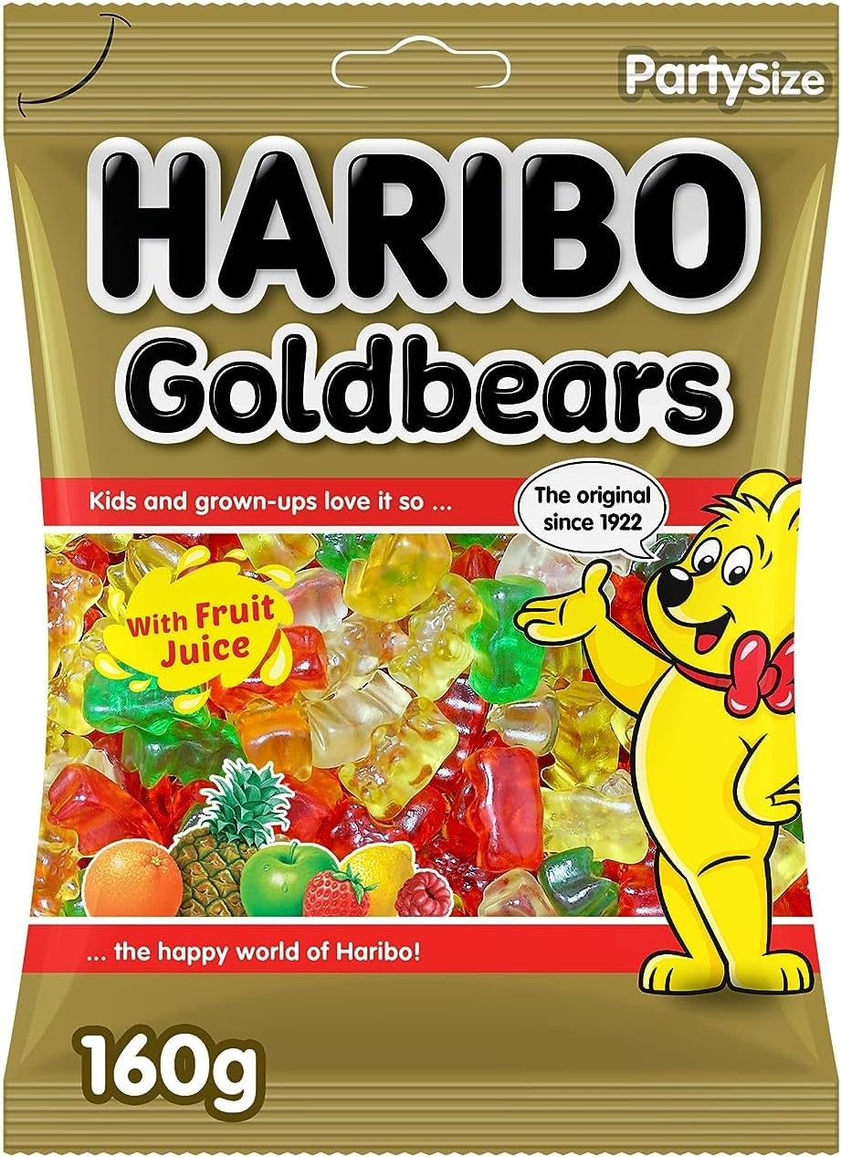 Goldbears Gummy Candy with Fruit Juice,160 grams