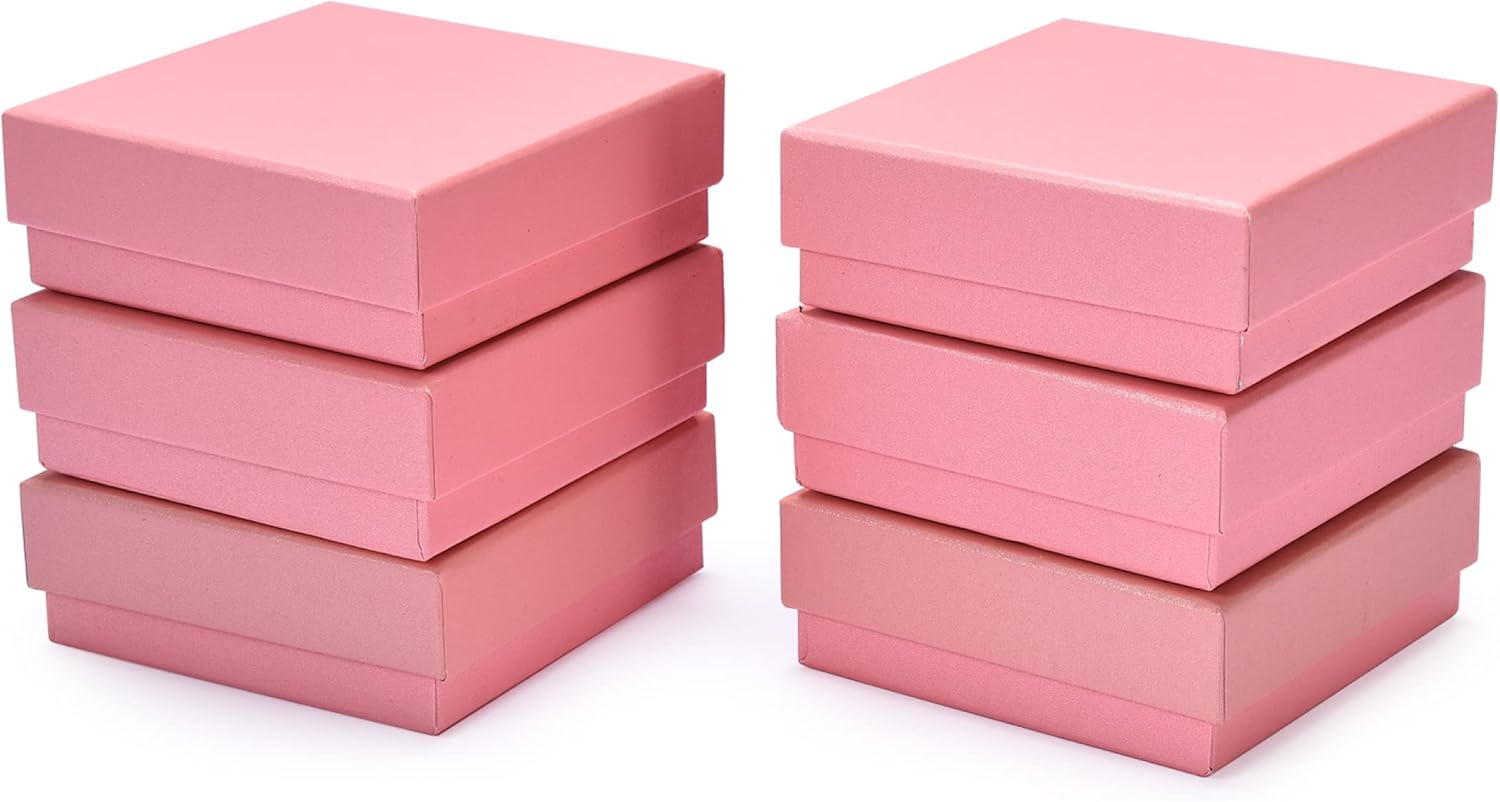 Dawhud Direct Jewelry Box Gift (6 pack) Small Cardboard