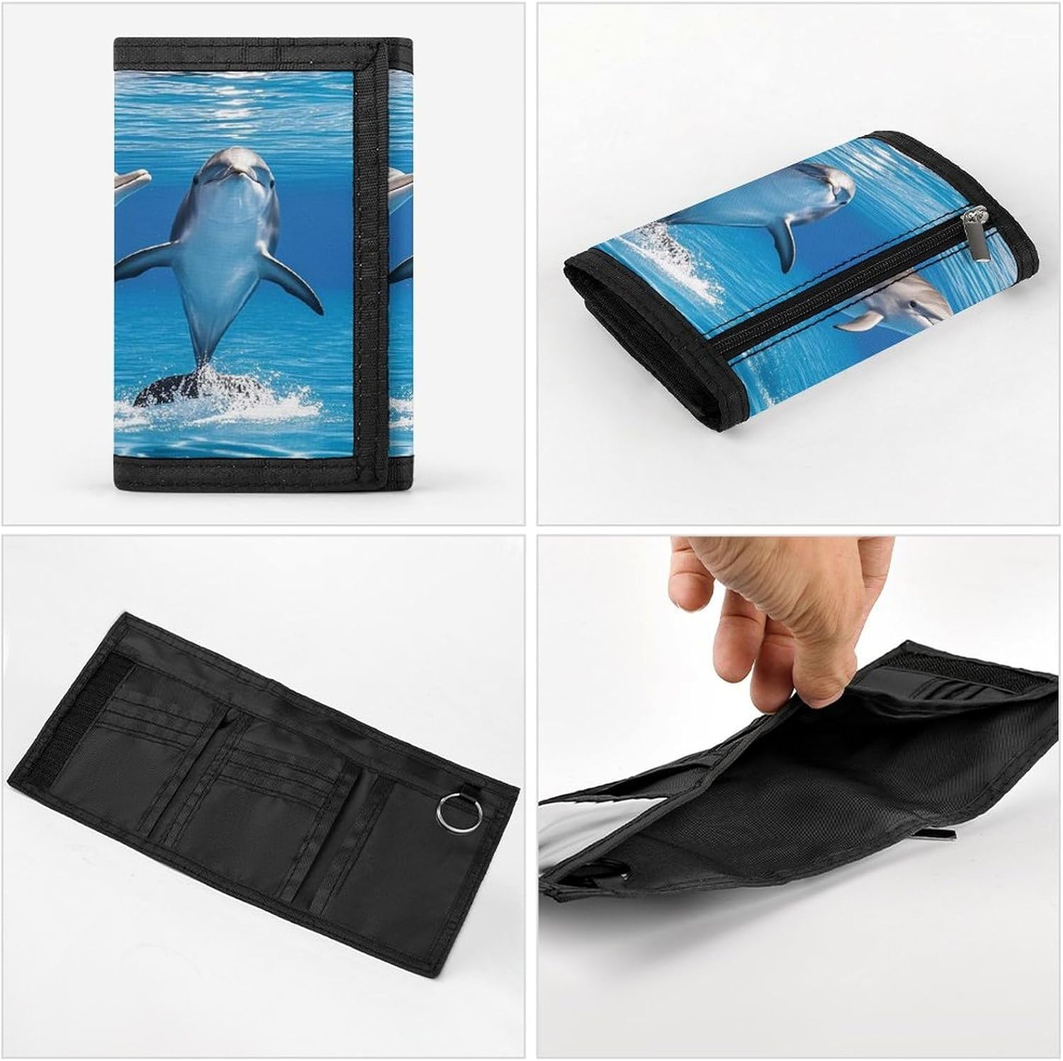Stylish Trifold Wallet Slim Minimalist Front Pocket Cards Purse image 5