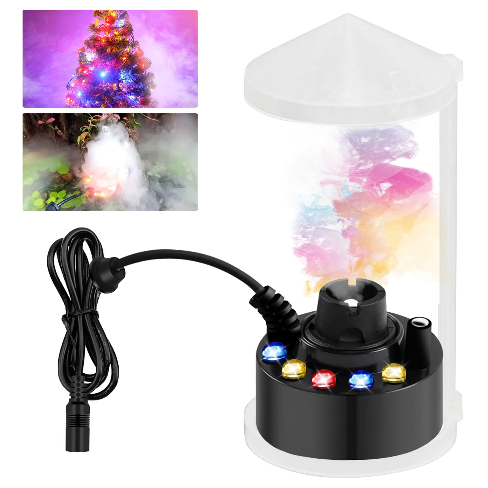 Nébuliseur à Ultrasons Avec 12 LED – Machine à Brouillard Pour Fontaine, étang, Déco – 24V, Changement De Couleurs, Sécurité Arrêt Automatique - 3
