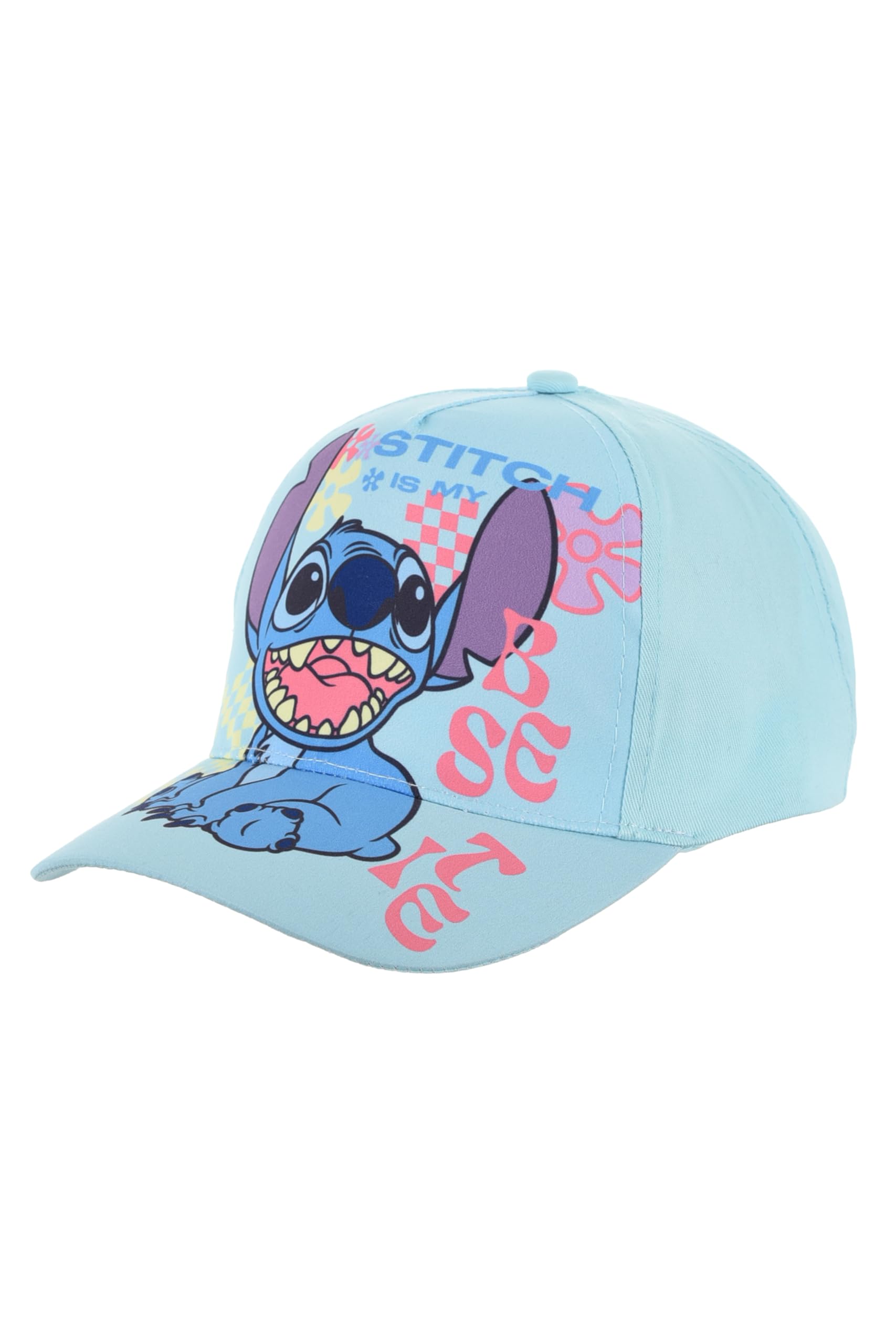 Disney Stitch Gorro para Niñas, Diseño 'Stitch is My Bestie' Gorra de Beisbol Gorra de Verano Infantil, Accesorios Regalo para Niñas