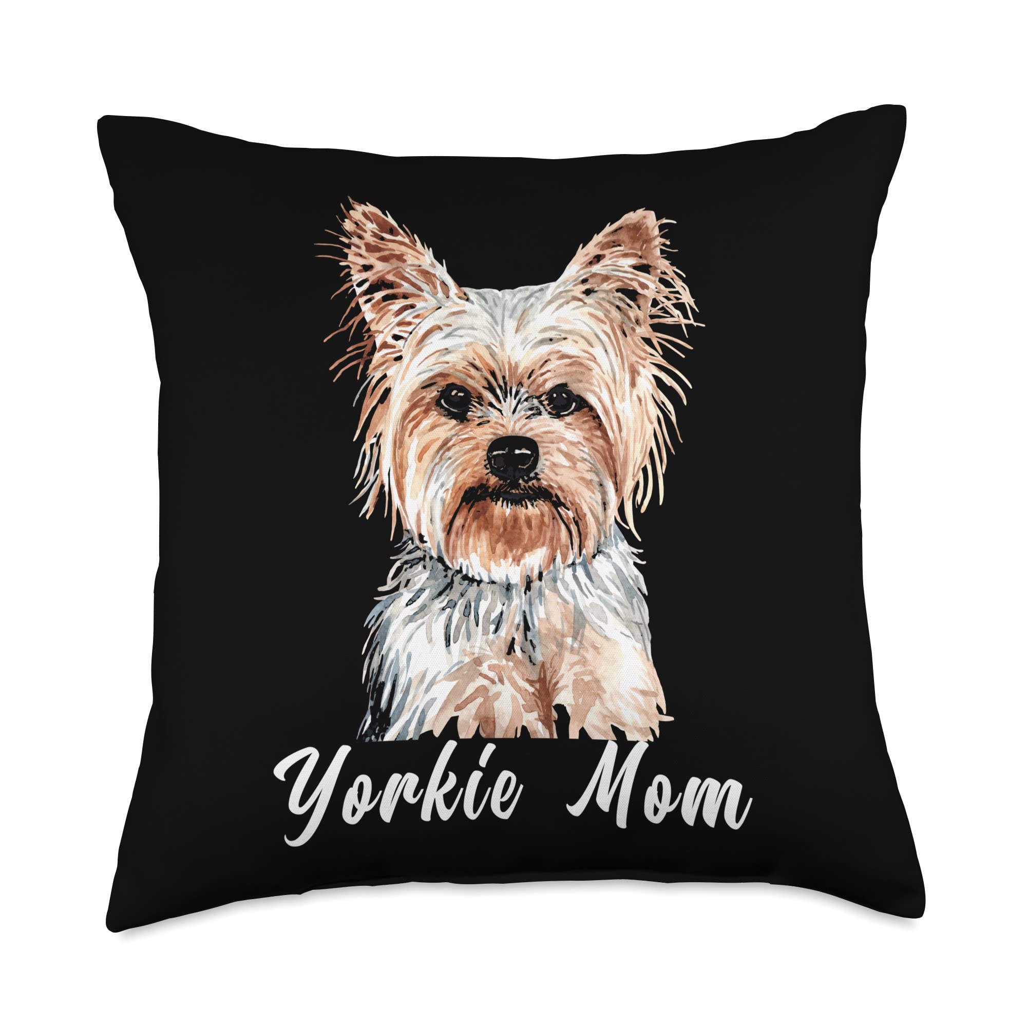 Vet Tech Dog Bread Paw Animals Pet Groomer Gift Yorkie Mom Yorkshire Terrier Dog Owner Puppy Lover Animal Throw Pillow, 18x18, Multicolor