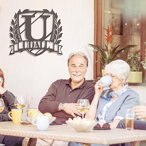 Miniatura 5 de Metal Custom Name Sign Personalized - Customized Last Name Signs Wall Decor Surname Sign - Personalized Wedding Gifts Metal Family Name Sign Outdoor