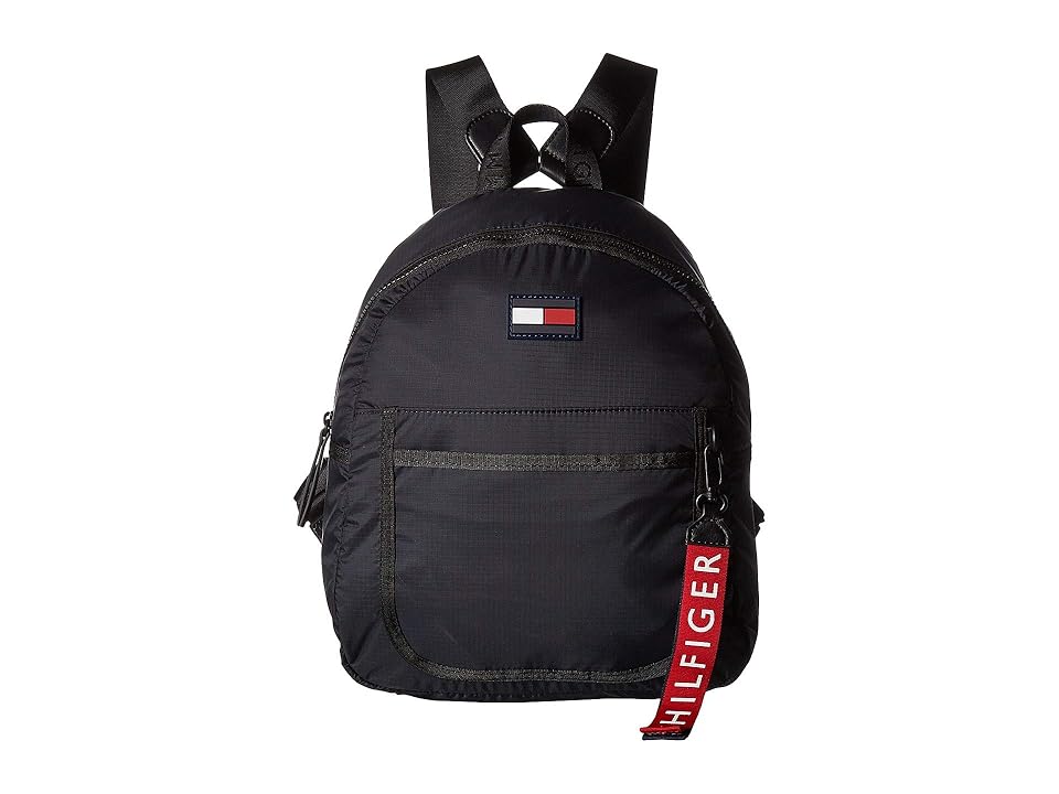 

Tommy Hilfiger Crewe Nylon Backpack (Black) Backpack Bags