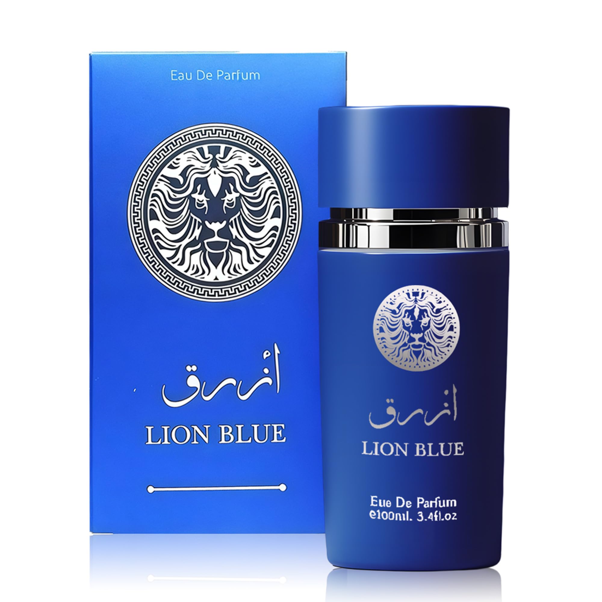 AFLUXE Men’s Cologne Lion Blue Original Natural Spray Eau De Toilette,Long-Lasting Scent Perfume for Men Elegant Bottle - Great Holiday Gift, 3.4 Fl
