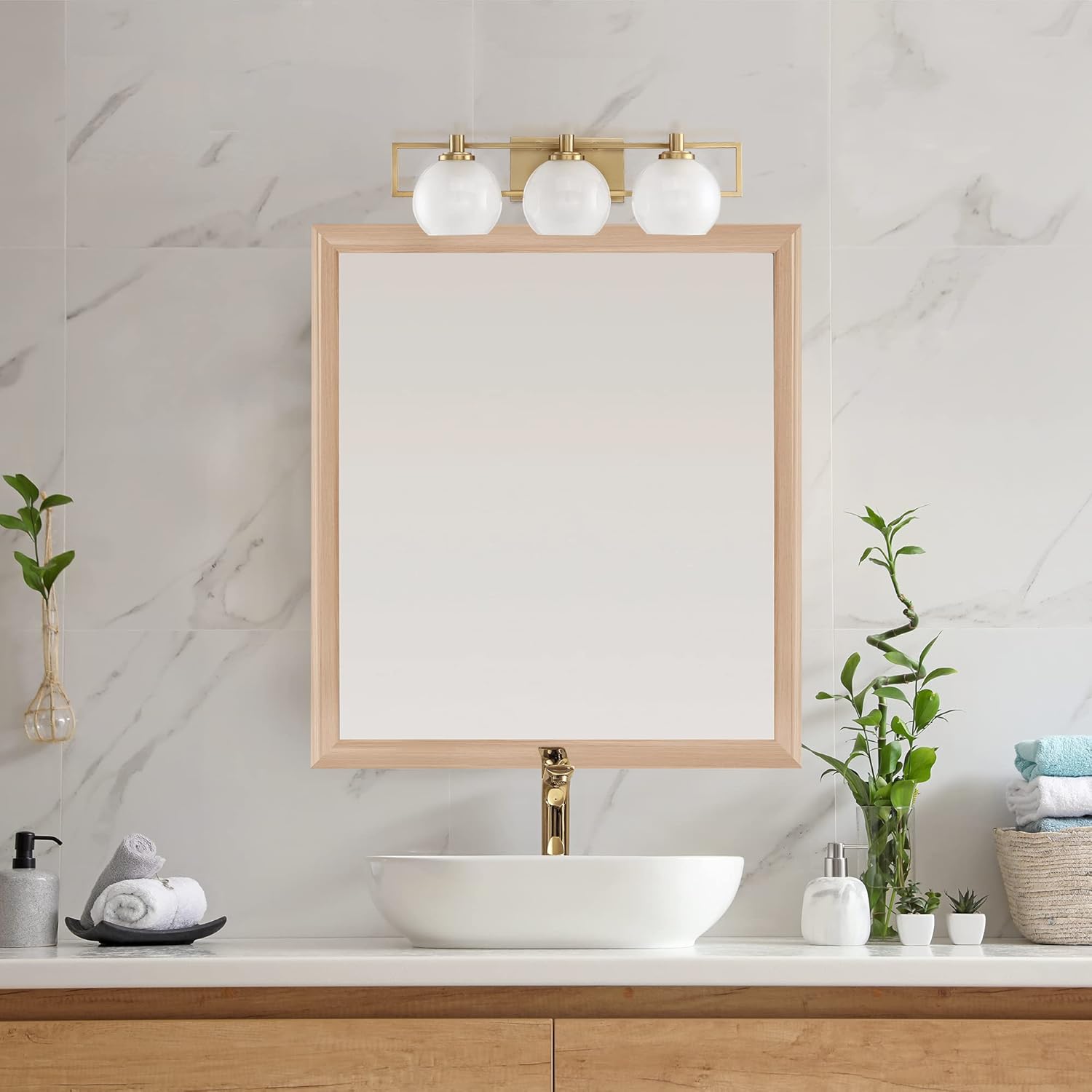 Flаѕh Dеаlѕ - 70% оƒƒ Designers Fountain 94503-BG 24in Cowen 3 Bathroom Vanity Light Fixture, Brushed Gold