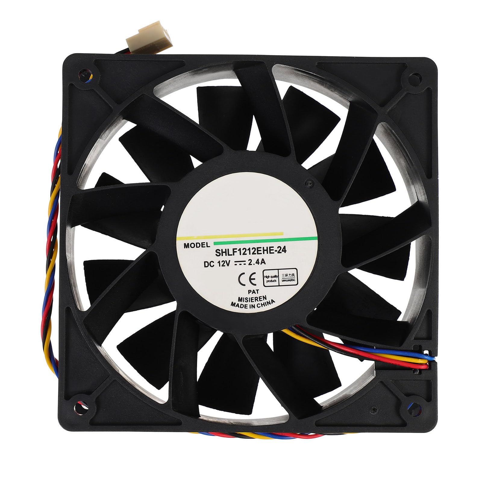 Ventilador para computadora de 12cm con control pwm de 4 cables y once aspas para chasis de pc 8