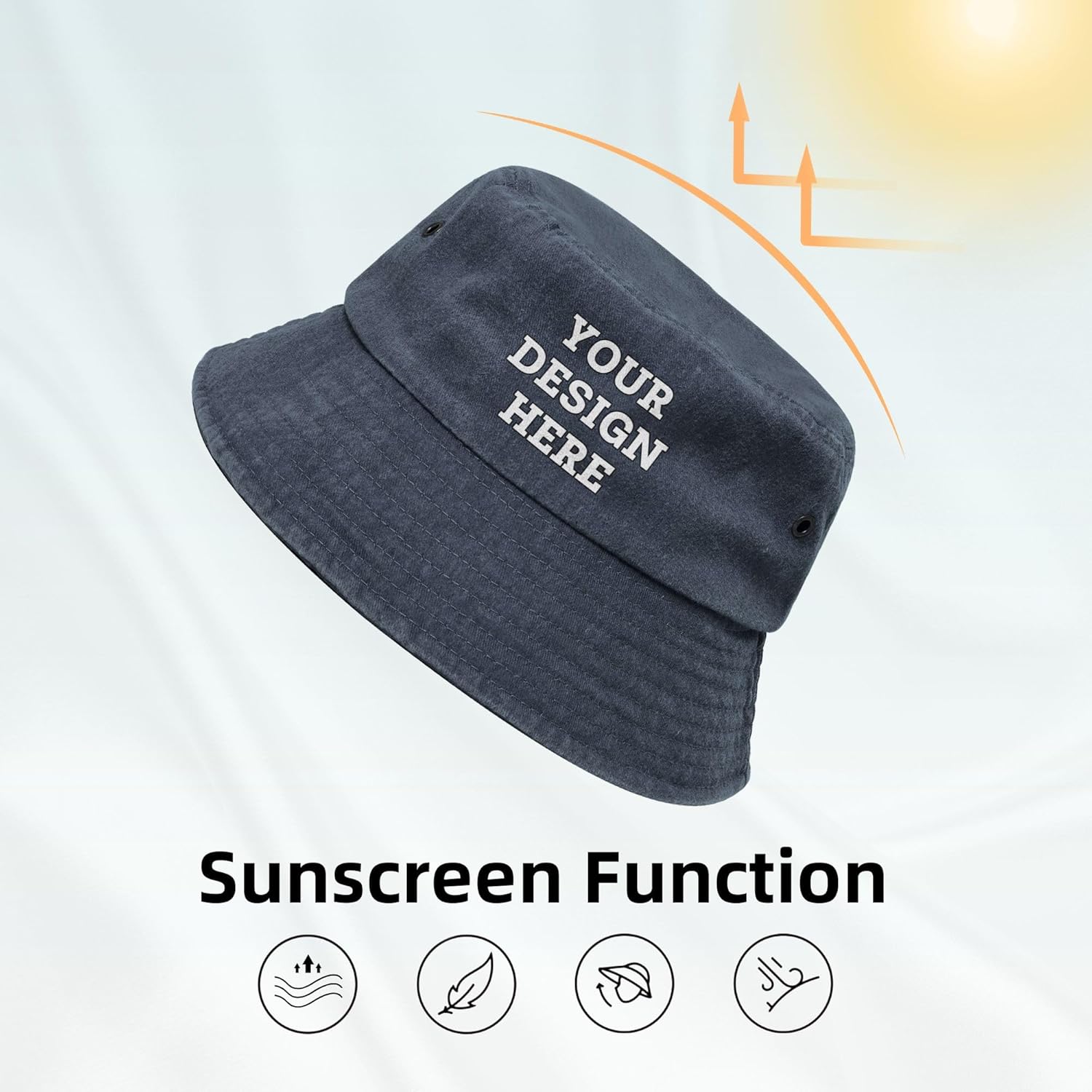 Bulk Custom Bucket Hats 1/10/20/30/50/100 Pcs for Unisex Personalized Bucket Hat Add Your Text Photo Personalized Gifts