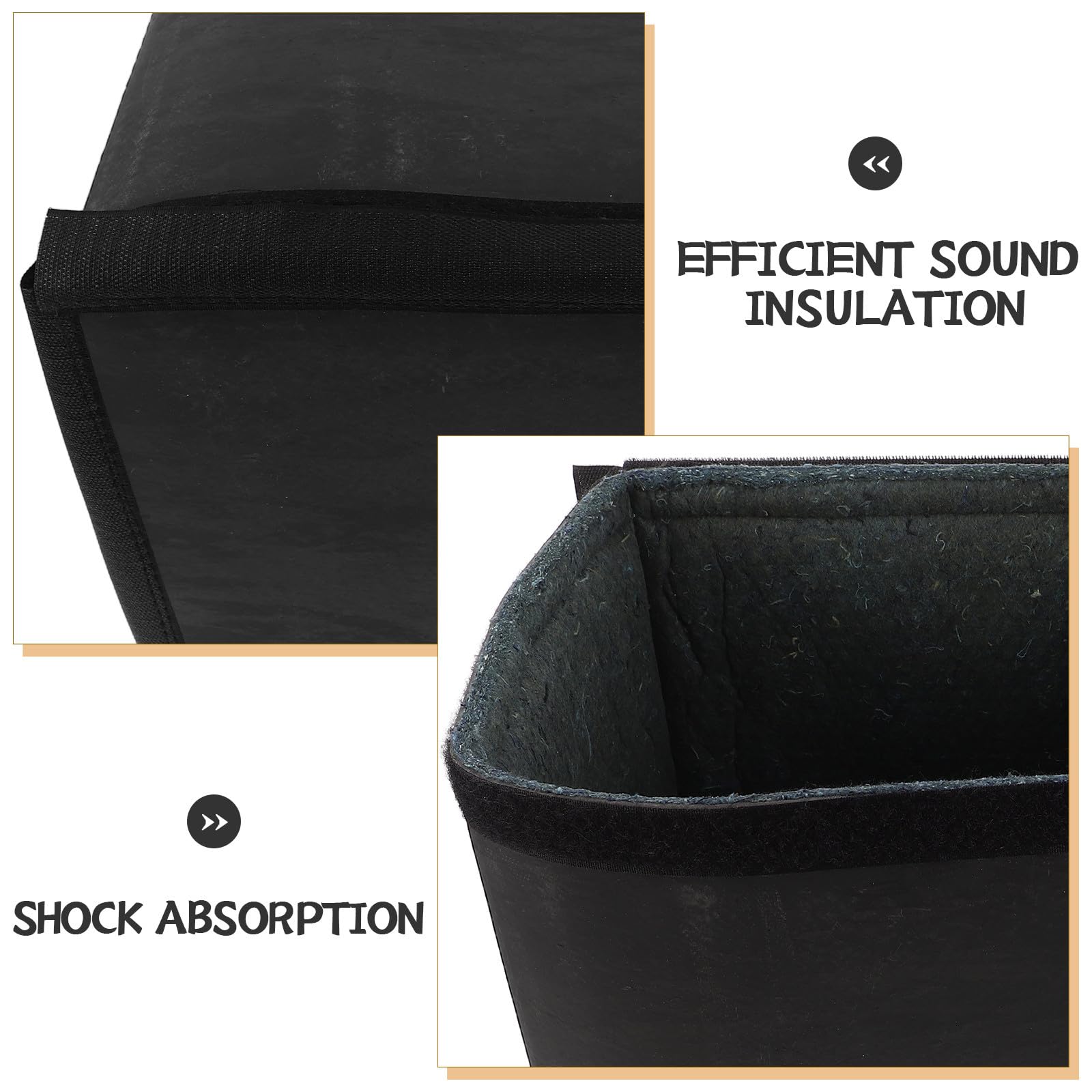 Caja insonorizada para generadores: cubierta insonorizada para generadores, bombas de aire y maquinaria pequeña. Recubrimiento con reducción de ruido y aislamiento acústico de 31,5 x 27,6 cm.