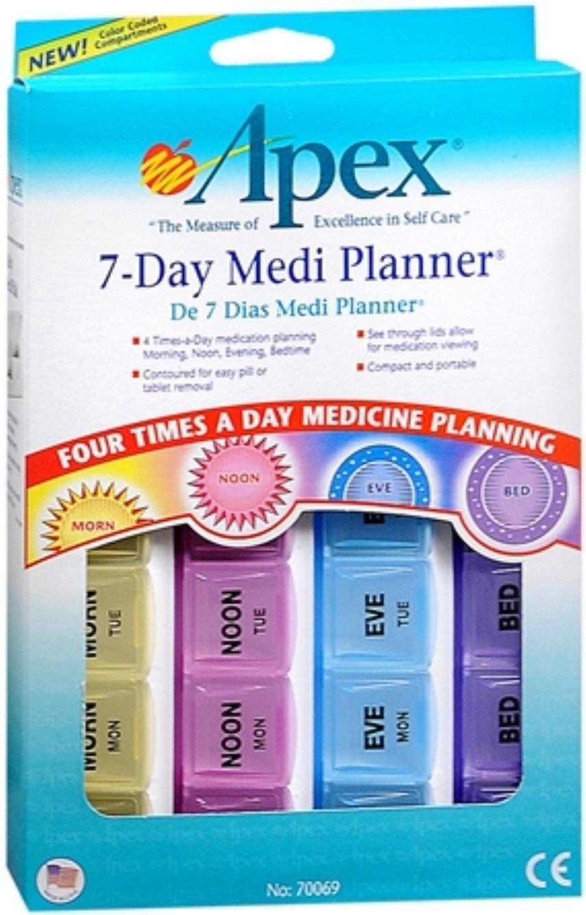Apex 7-Day Medi Planner 1 Each (Pack of 10)