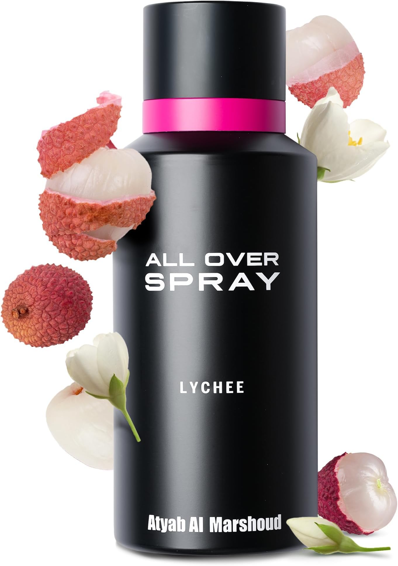Atyab Al Marshoud Lychee All Over Spray (125mL) - Unisex, Luxurious, Long-Lasting (Up to 24 Hours), Versatile Fragrance Mist Fragrance for Men and Women