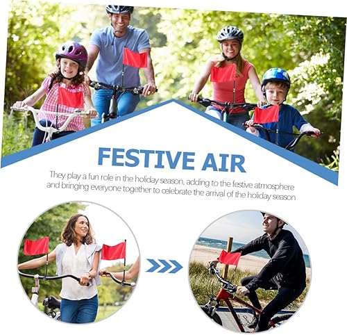 Miniatura 4 de IWOWHERO Soporte para mástil de bandera de bicicleta, soporte de carreras para manillar de motocicleta, mástiles de bandera para bicicleta, mástil