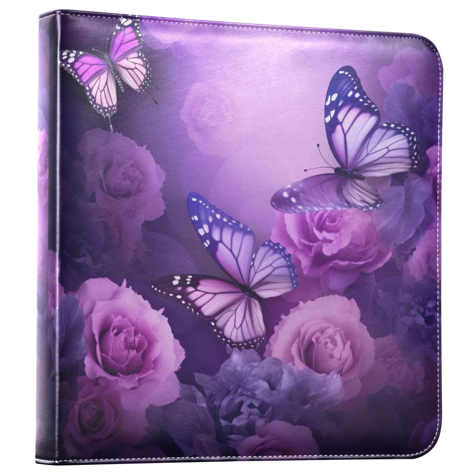 Album photo scrapbooking papillons rigide de qualité supérieure 20x25