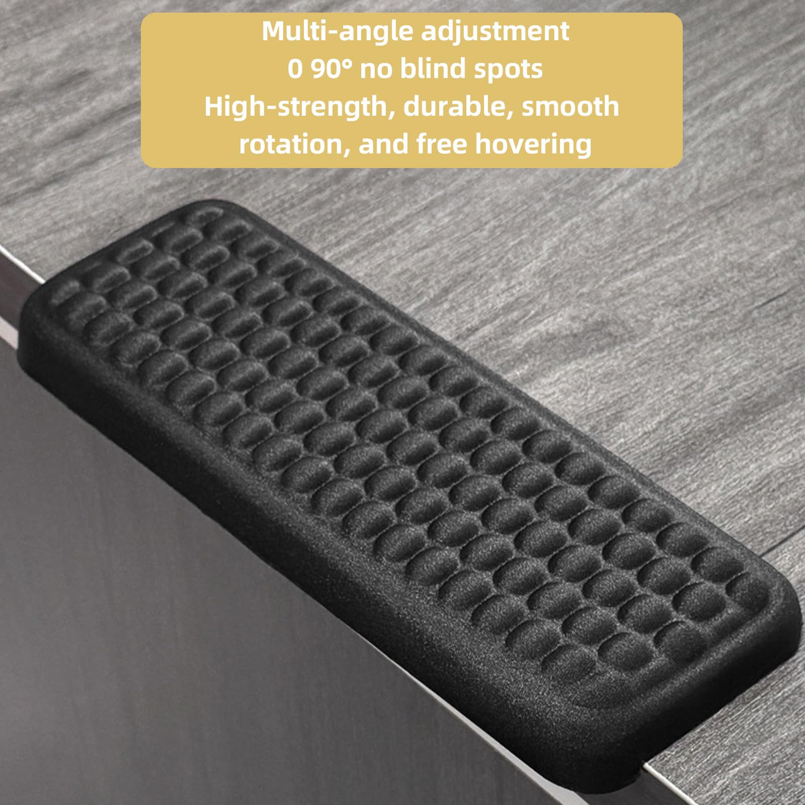 Set di 2 poggiapolsi ergonomici a forma di L, memory foam, antiscivolo, 30 x 10 cm