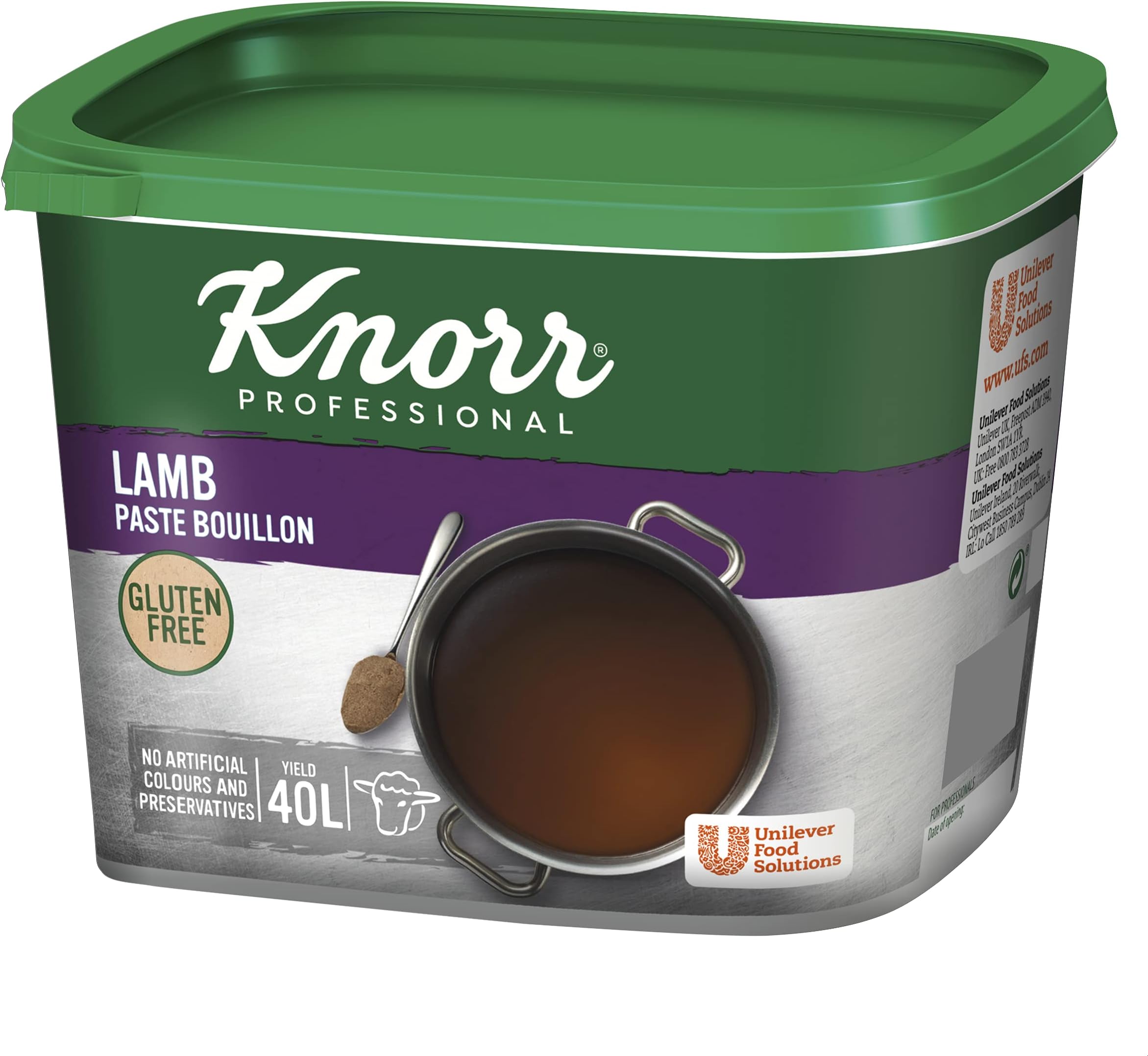 Professional Lamb Paste Bouillon, Savoury Lamb Base for Soups, Stocks and Broths, 1 kg