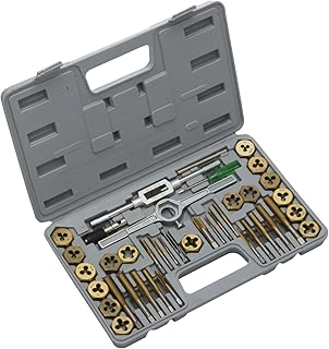 NEIKO 00911A Tap and Die Set, Premium, SAE, Titanium Coated, 40-Piece