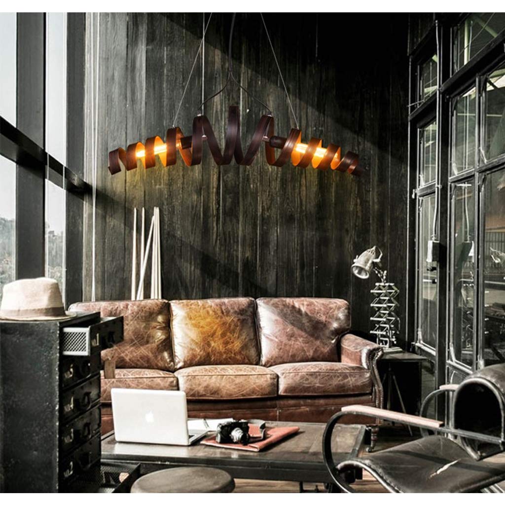 Rétro Lampe Suspendue Industrie Rustique Fer Forgé Lampe À