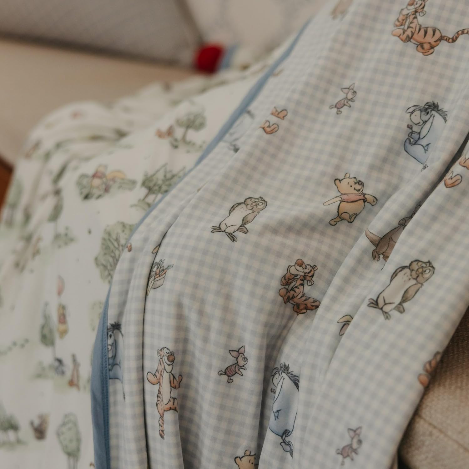 Copper Pearl Jumbo Premium Knit 3 Layer Stretchy Throw Blanket Hundred Acre Wood - Image 5