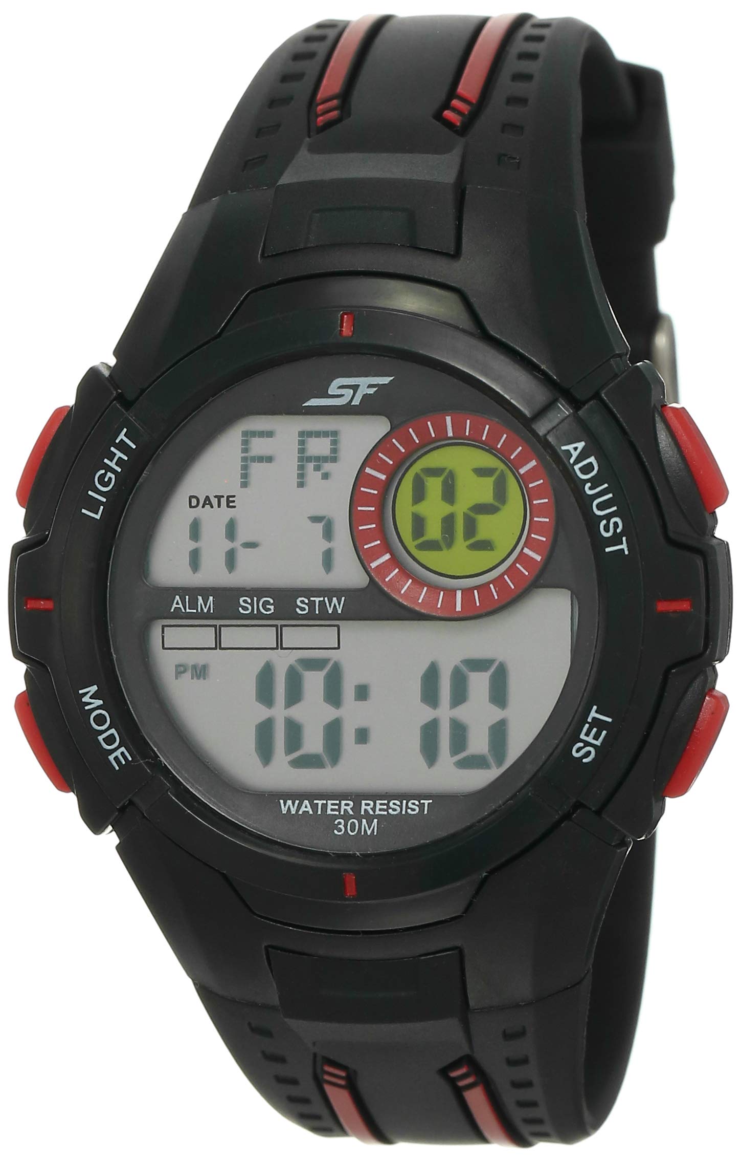 SF Essentials Digital Black Round Dial Mens Casual Watch-77112PP01 (B08JSTL17X) Amazon Price History, Amazon Price Tracker