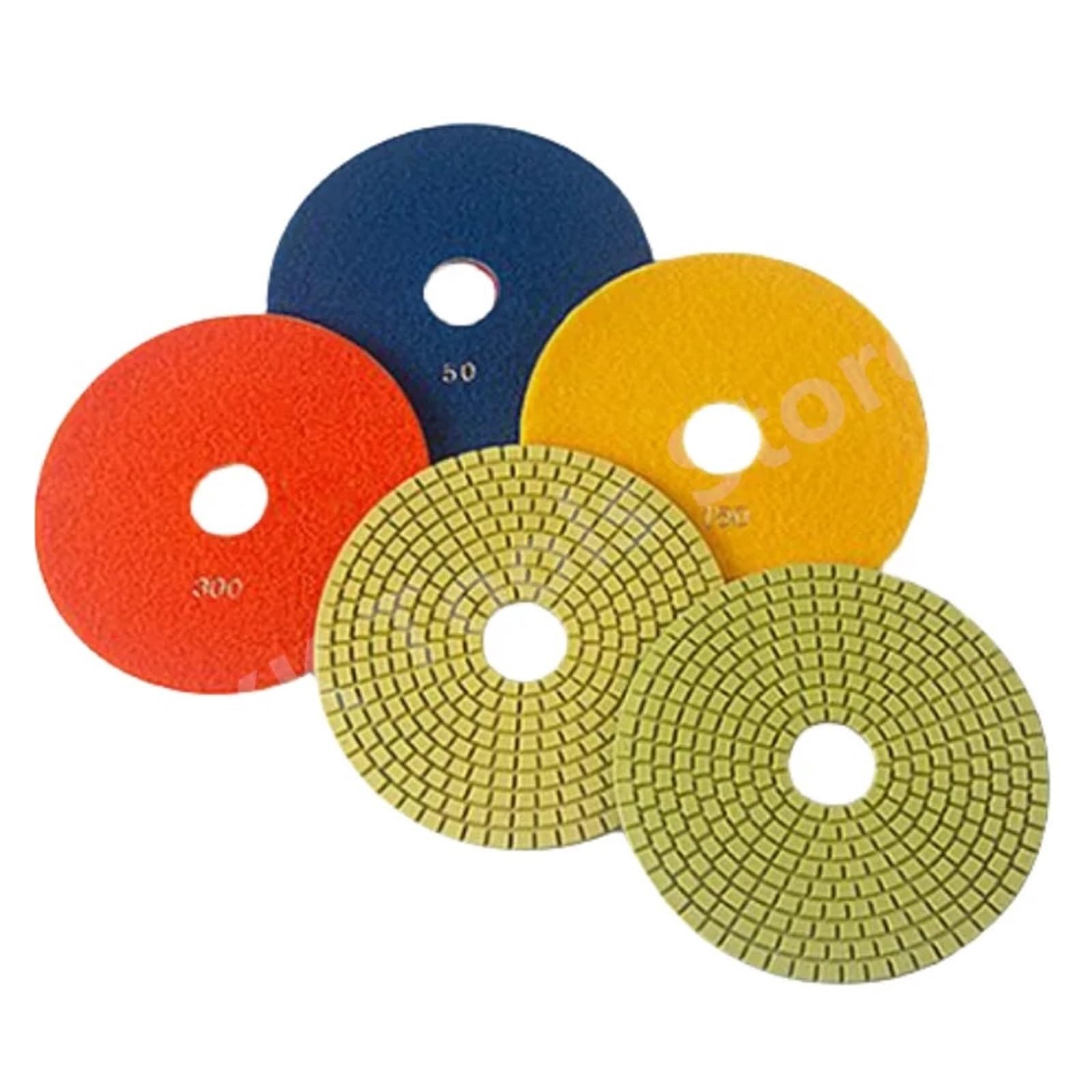 Almohadillas de pulido de diamante de 8 pulgadas, almohadillas abrasivas suaves para granito y mármol, discos de lijado de grano 30, herramientas de molienda de grano 30, 1 pieza