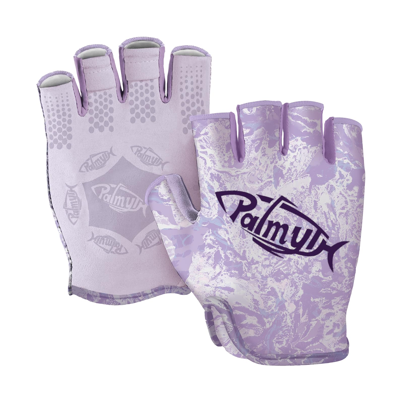 Palmyth Stubby UV Fishing Gloves Sun Protection Fingerless Glove Men Women UPF 50+ SPF for Kayaking, Paddling, Canoeing, Rowing, Driving