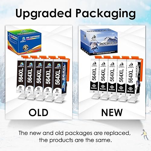 Miniatura 5 de DOUBLE D 564XL - Cartucho de tinta de repuesto compatible con HP 564XL 564 XL, alto rendimiento para impresora HP Photosmart 7520 6520 5520 5510