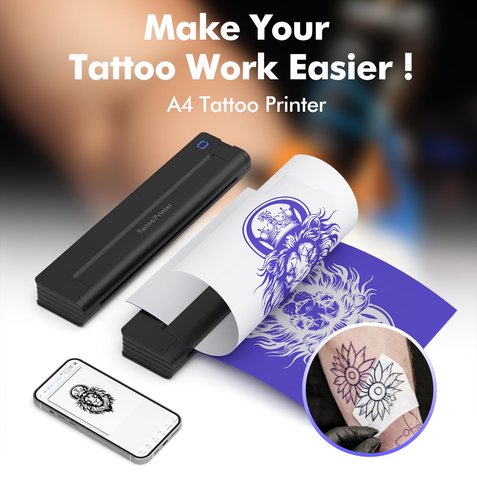 SWZEC Korons - Impresora de Tatuajes