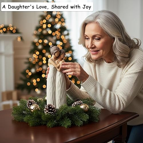 Miniatura 2 de LCCCK Figuras para madre e hija, regalos para mamá, figuras para abrazar a la madre, hija, regalos para novia, regalos sentimentales significativos