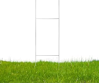 Yard Sign Stakes 30"x10" - H Stakes for Yard Signs, H Wire Frames for Outdoor Signs, Political & Real Estate Stands, Yard Sign Holder, Metal Lawn Sign Stakes