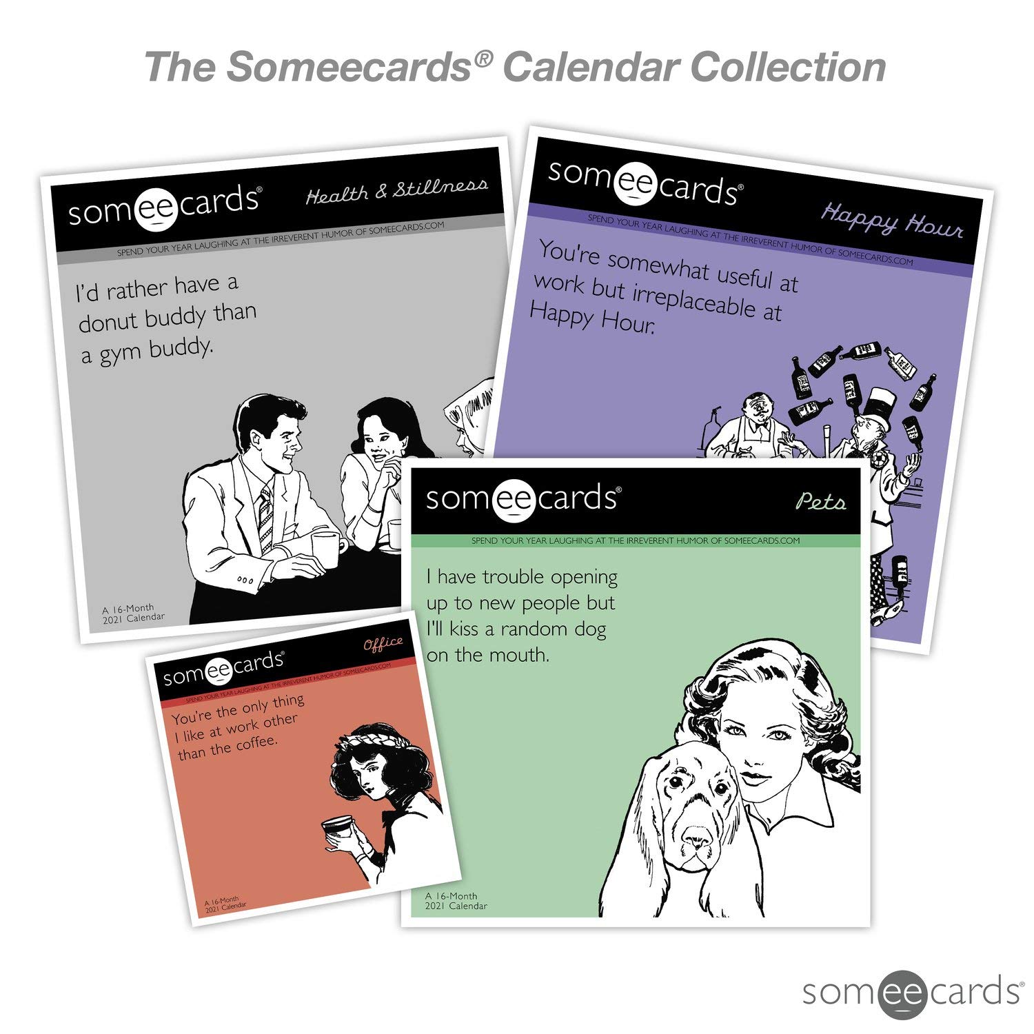 Mead "2021 Someecards Pets Wall Calendar, 12"" X 12"", Monthly (DDW34428)" : Buy Online At Best Price In KSA - Souq Is Now - View #3