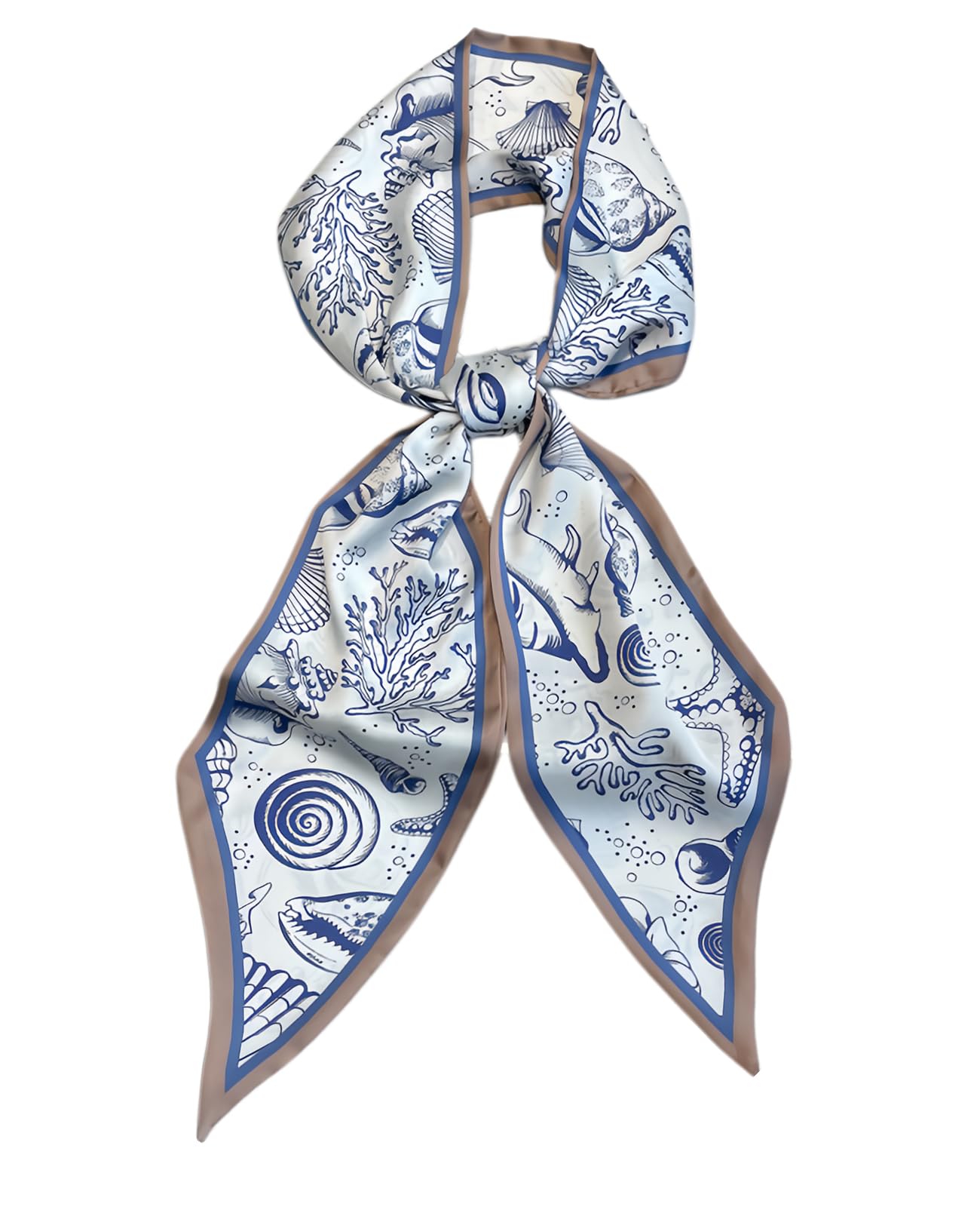 GoldenLife Fashion Scarf for Women - 58" Long Skinny Scarf Lightweight, Luxurious Silk Feeling for Neck, Hair, Purse & Belt Accessory
