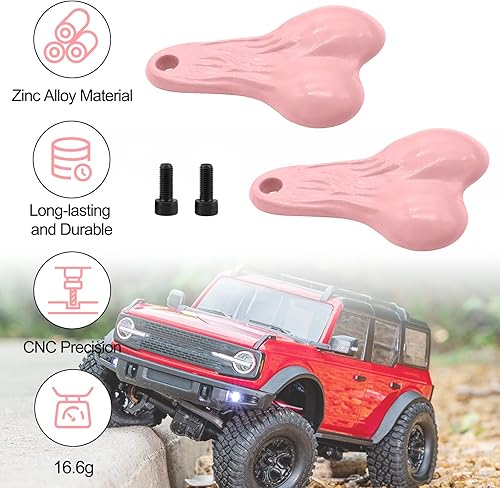 Miniatura 4 de OGRC - 2 bolas de juguete a control remoto para camión, tuercas de 0.66 oz, bolas de parachoques, tuercas de toro, bola de cola de contrapeso para