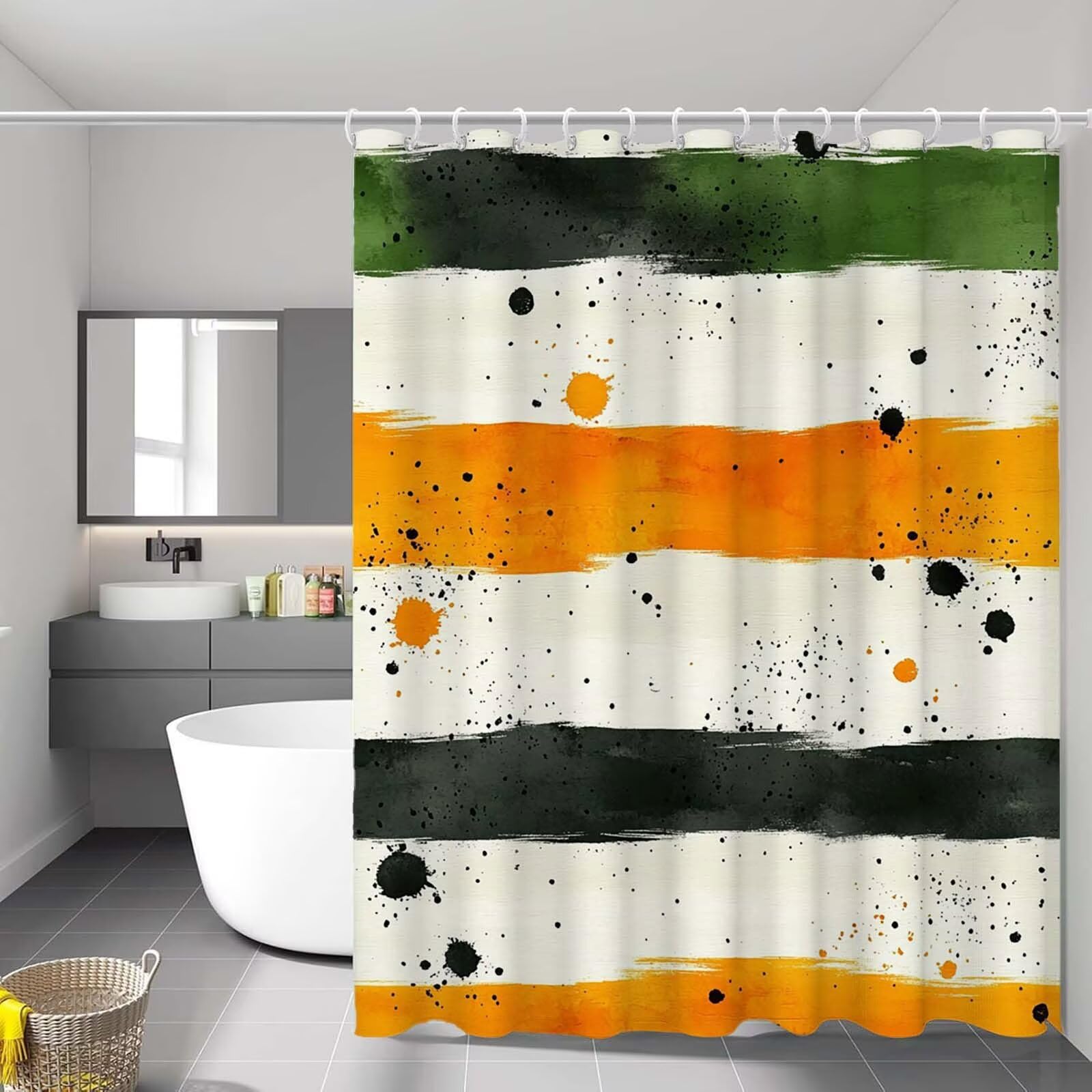 Rideau de douche 90x180 cm lavable imperméable rideaux salle de bain