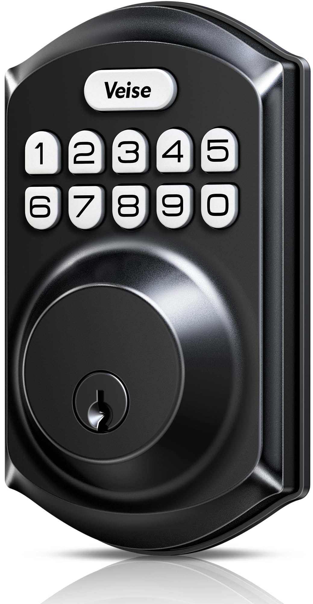 Veise VE001 Keyless Entry Deadbolt, Electronic Keypad Lock, Matte Black