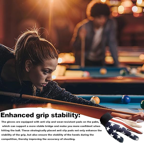 Yjkedfh Gants de Piscine Main Gauche,Gants de Queue de Billard | de Piscine Respirants à 3 Doigts pour gaucher, de Sport antidérapants avec Doigts Ouverts, Gants de Sport pour Queue de - 3