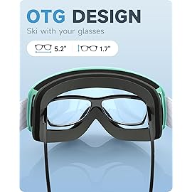 findway Kids Ski Goggles, Kids Snow Snowboard Goggles for Boys Girls Youth OTG
