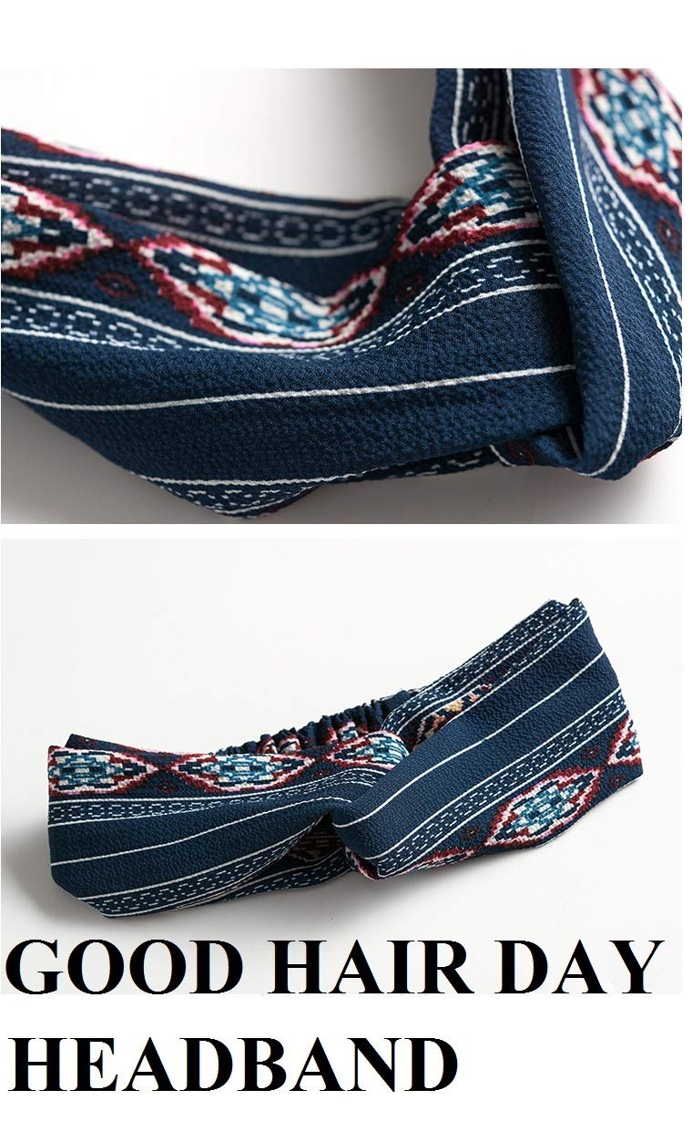 Huachi Boho Headbands for Women Criss Cross Head Bands for Wigs Cute Twist Knot Hair Bands Fashion Hair Accessories, 16 Pack ( Solid Colors, Floral Print, Leoaprd Print) : Beauty & Personal Care