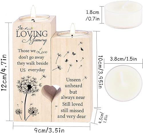 Miniatura 5 de Regalos de duelo considerados, recuerdo y condolencia, regalo conmemorativo de vela para su pérdida, regalos de condolencia para la pérdida de un