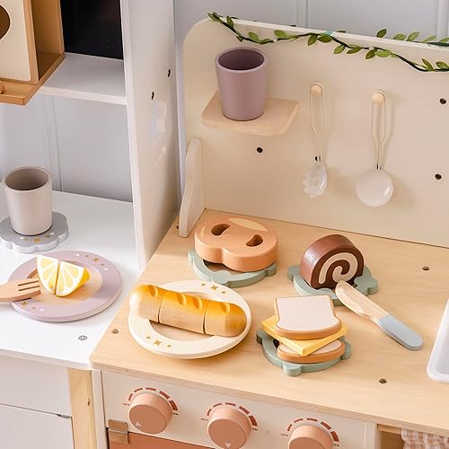 Miniatura 4 de Juego de comida de corte de madera-postre