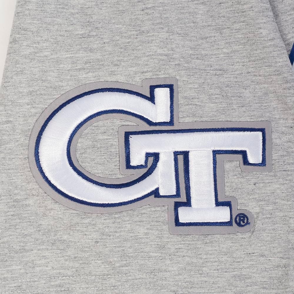 Pro Standard Mens Georgia Tech Classic Chenille Short Sleeve Tee Heather Grey M - Image 7