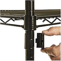 Vista 7 de Alera ALE - Estantería de alambre completa con ruedas, cuatro estantes, 48 x 18 x 72, color negro