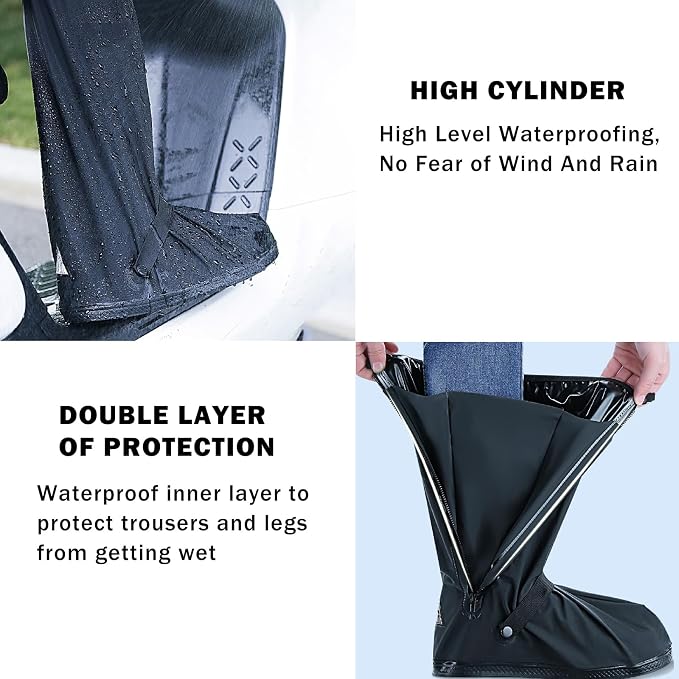 Cubrezapatos impermeables para ciclismo talla XL plateado miniatura 4