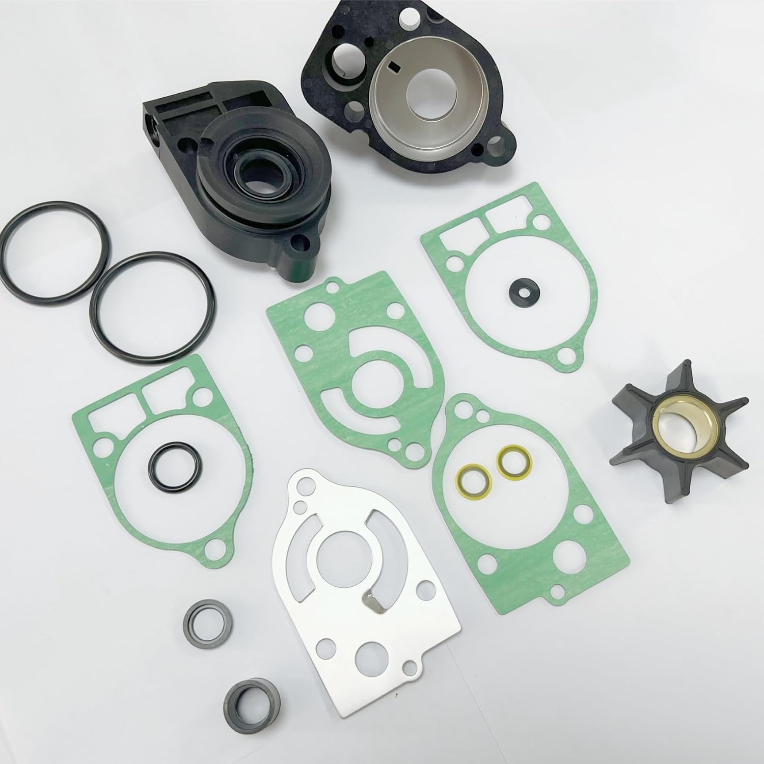 Chuury 77177A3 Replacement for Mercury, Water Pump Repair Kit with Housing Compatible with Mercury and Mariner 46-77177A3 Sierra 18-3324