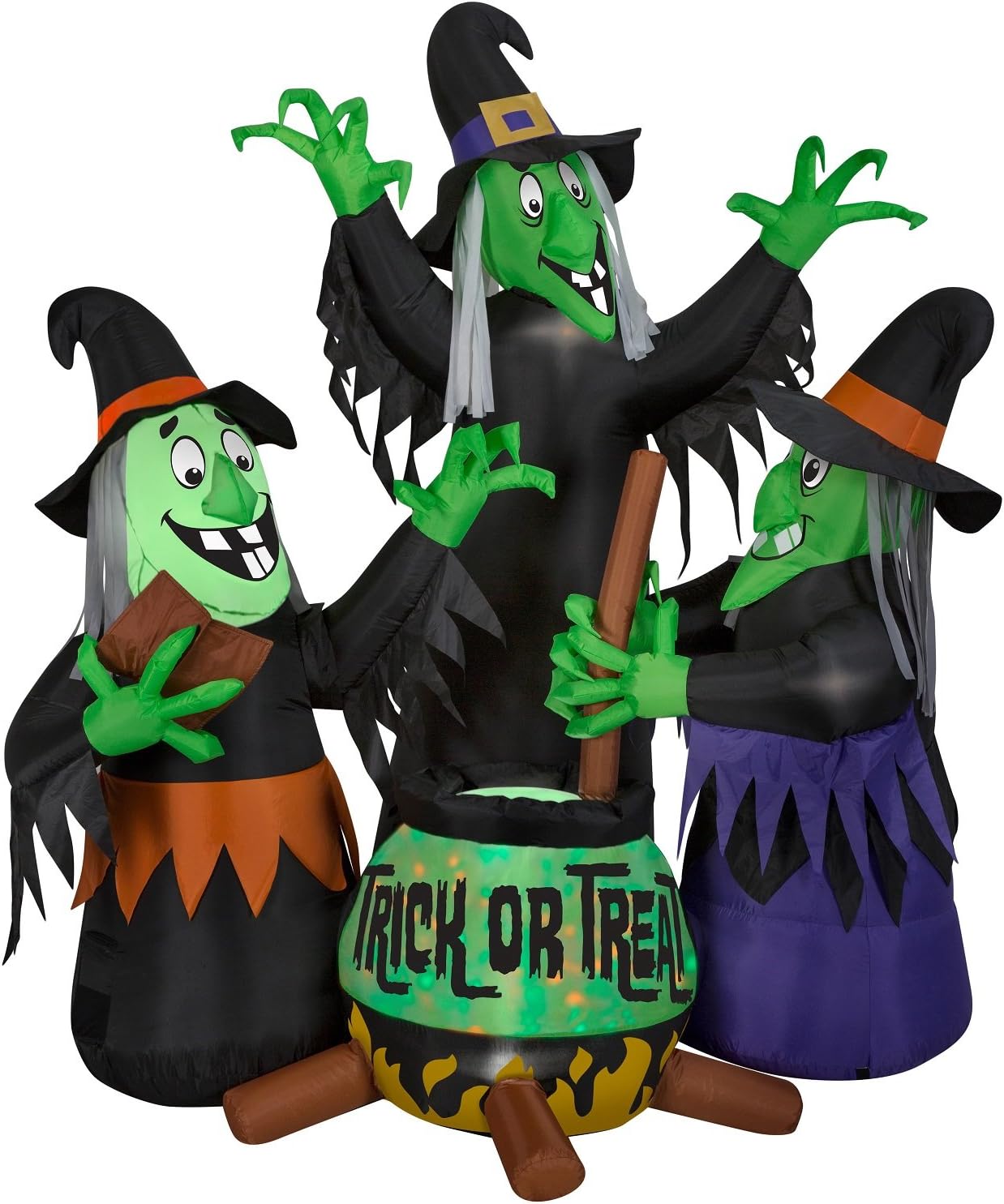 Halloween Animated Witches Brew w/Projection Kaleidoscope Trick or Treat Cauldron