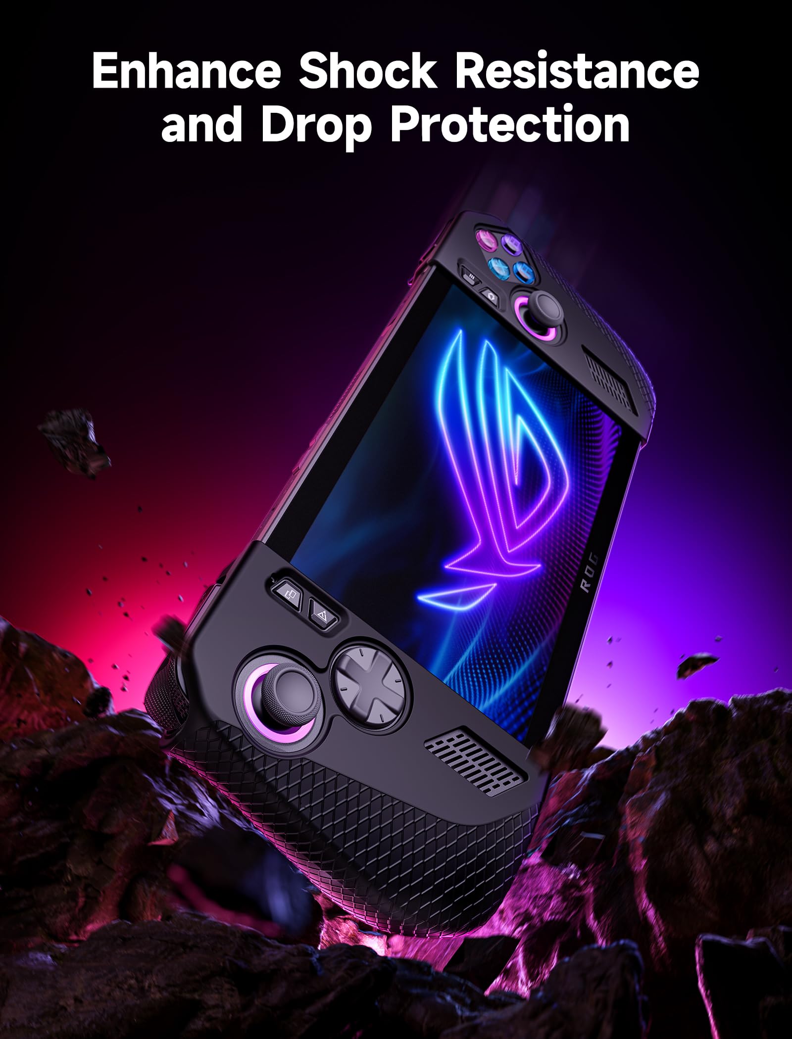 Custodia Protettiva Per ROG Ally X - Kit 6-in-1 Con Vetro Temperato 9H