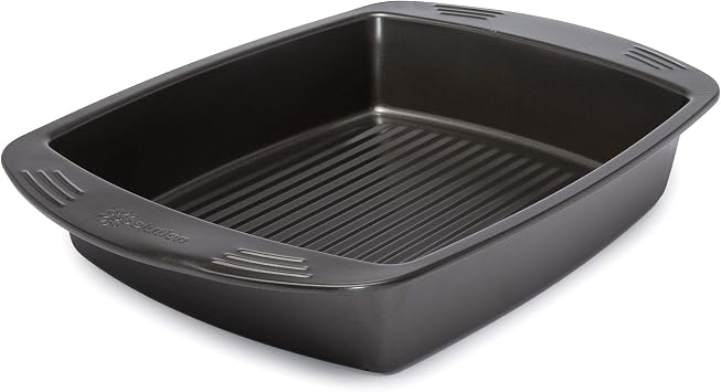 Ecolution Nonstick Roasting Pan, Carbon Steel with Premium Nonstick, Oven Safe to 450 F, Made without PFOA, Dishwasher Safe, 16-Inch x 12.75-Inch Interior, 21-Inch x 14-Inch Exterior