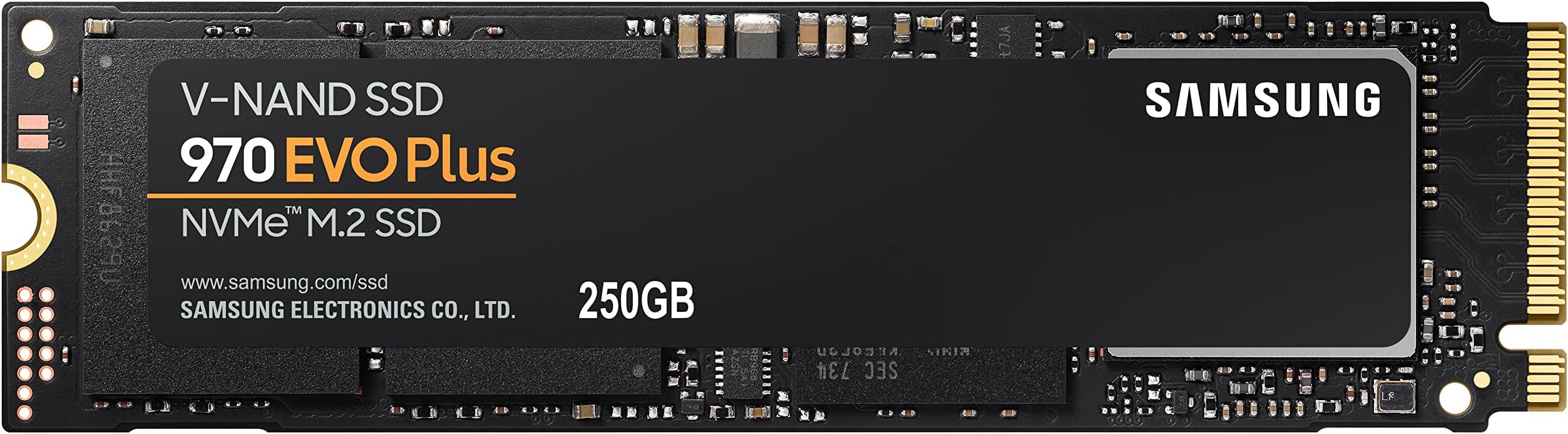 SAMSUNG 970 EVO Plus SSD 250GB NVMe M.2 Internal Solid State Drive with V-NAND Technology, Storage and Memory Expansion for Gaming, Graphics w/ Heat Control, Max Speed, MZ-V7S250B/AM